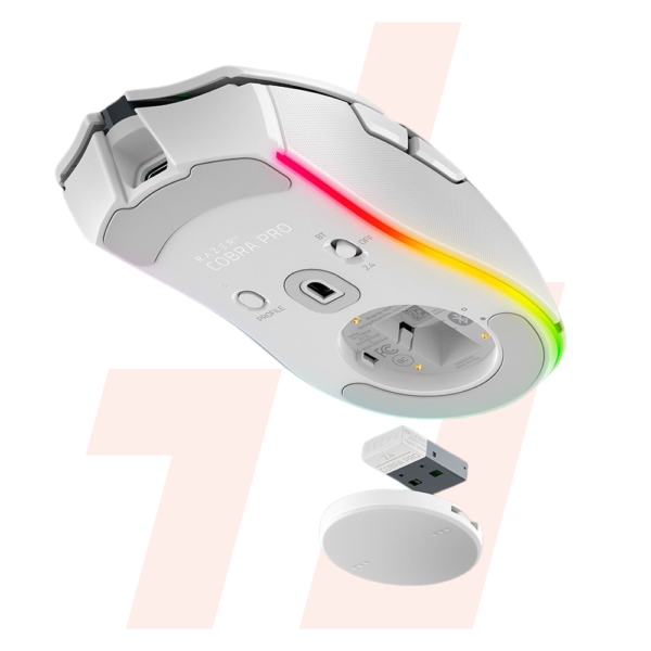 Razer Cobra Pro (Blanc) : Souris Gaming RGB Chroma, Confort Ultime, Précision Optique – Image 6