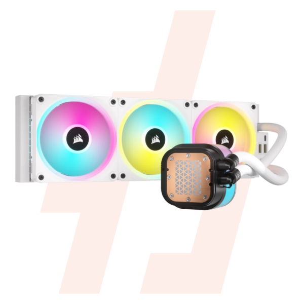 Corsair iCUE LINK H150i LCD (Blanc) : Refroidissement Liquide 360mm avec Écran LCD, Compatible iCUE, Design Élégant – Image 3