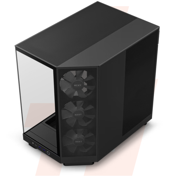NZXT H6 Flow RGB Black : Boîtier PC ATX avec Flux d'Air Optimisé, Éclairage RGB, Design Moderne – Idéal pour les Configurations Gaming et Créatives – Image 3