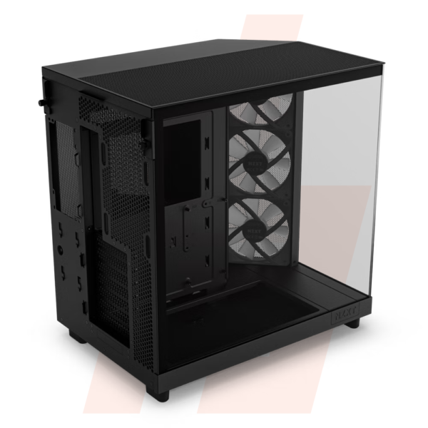 NZXT H6 Flow RGB Black : Boîtier PC ATX avec Flux d'Air Optimisé, Éclairage RGB, Design Moderne – Idéal pour les Configurations Gaming et Créatives – Image 4